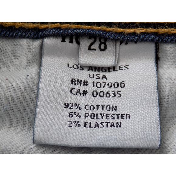 Hudson jeans cropped cuffed straight leg dark wash size 28 - Picture 9 of 9